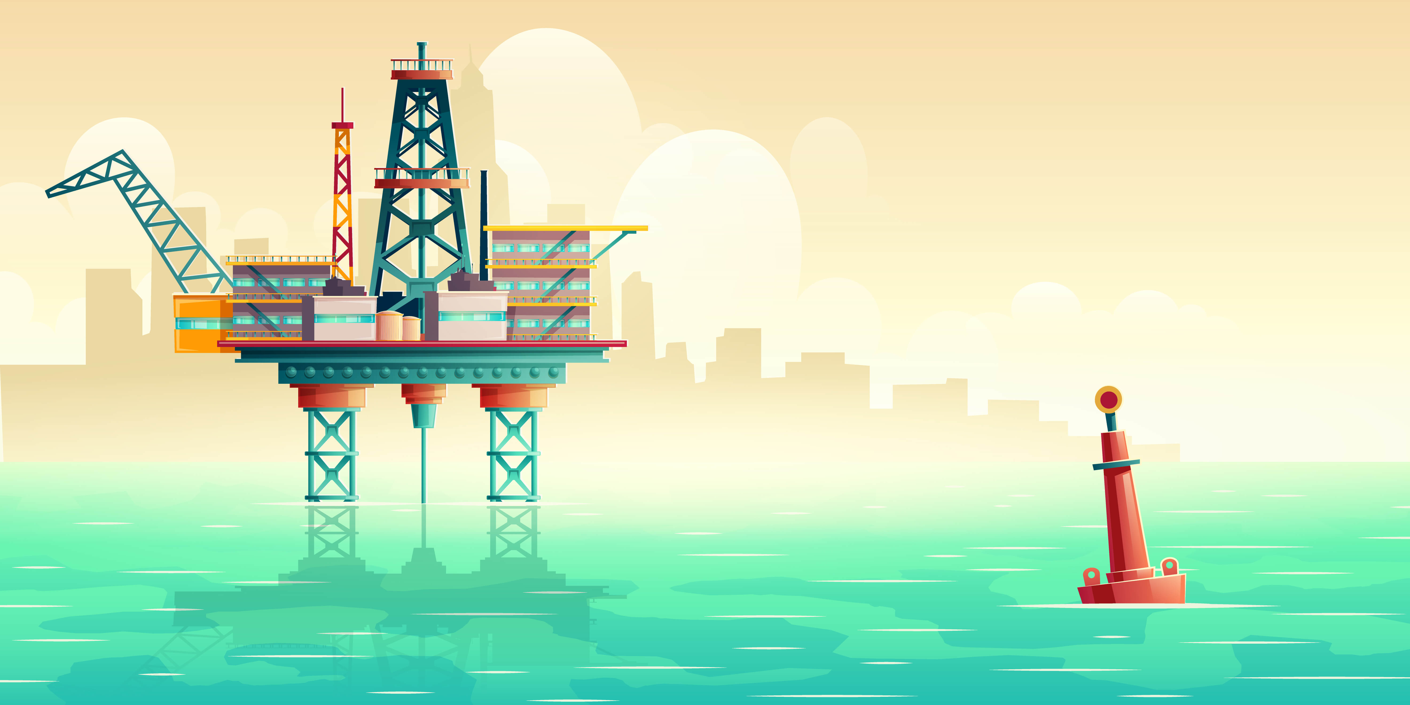 Oil Rig Background